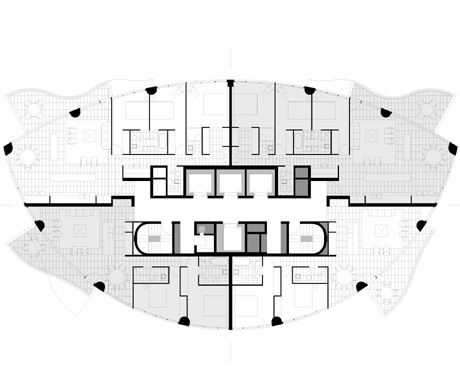 Typical Floor Plan: 2 + 3 bedroom apartments