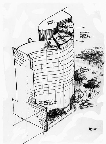 Early sketch by Harry Seidler