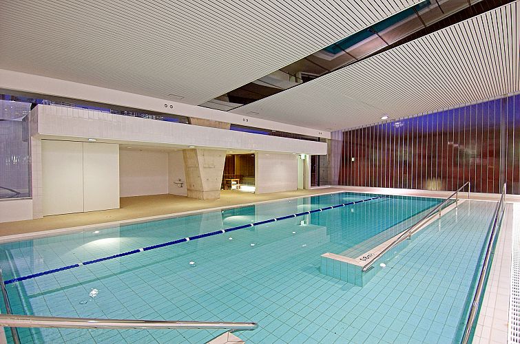 Therapy Pool with Steam Room in the Background