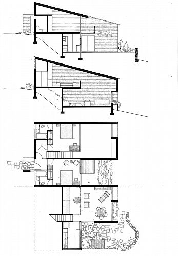 Typical apartment plan and sections