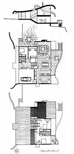 Section and plans