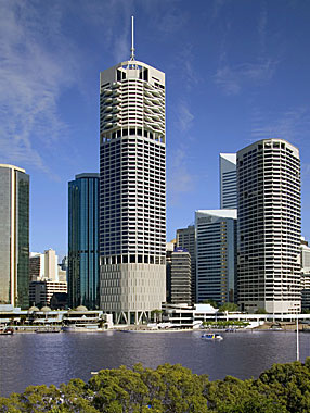 East view across the Brisbane River