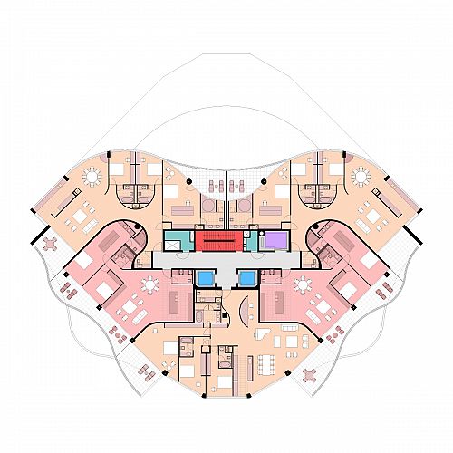 Typical apartment plan