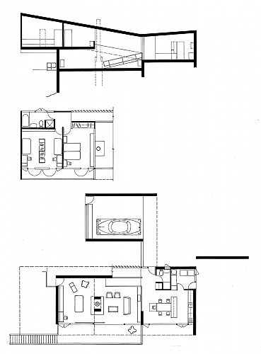 Section and plans