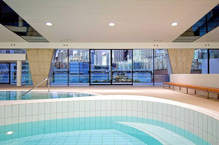 Leisure Pool with Terrace and City Views beyond
