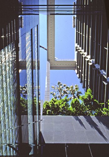 View to Sky through the Building